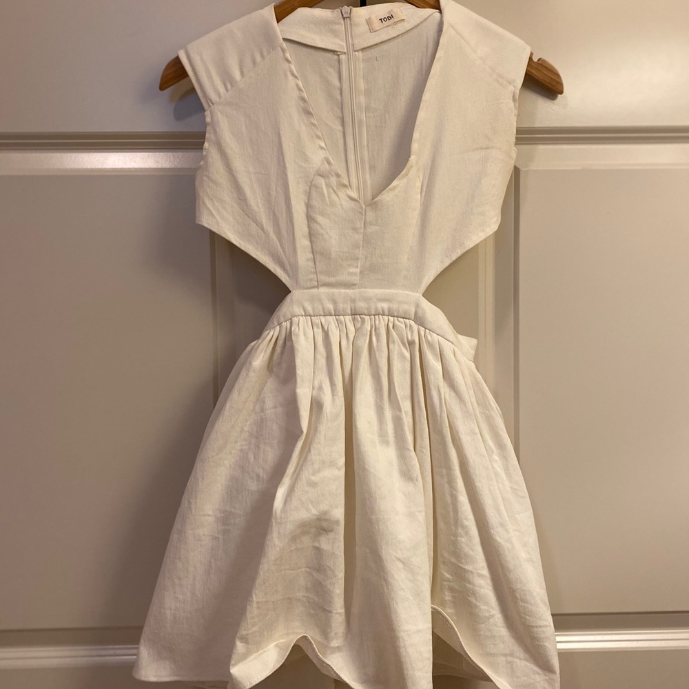 White LF cut out dress